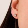 Boucles d'oreilles Or Jaune et Diamant - vue V2