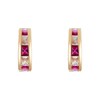 Boucles d'oreilles Or jaune  et pierres - vue V1