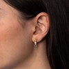 Boucles d'oreilles Or jaune et pierres précieuses - vue V2