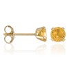 Boucles d'oreilles Or jaune et Citrine - vue V1