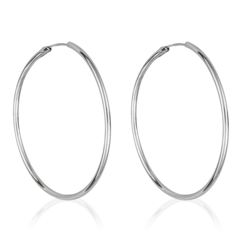 Boucles d'oreilles 'Vibration' Or blanc