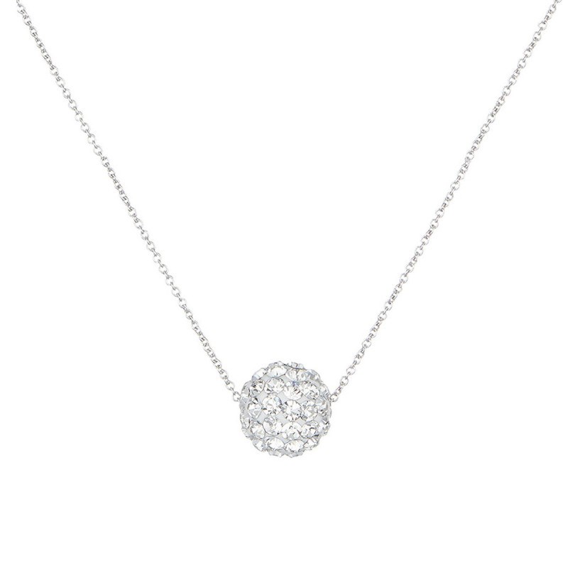 Collier 'Cristallin' Or blanc