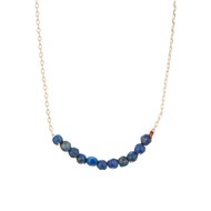 Collier doré et Lapis