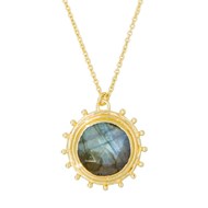 Collier doré et Labradorite