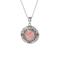 Pendentif 'Ocote' Rhodochrosite 5,80ct et Argent Massif 925/1000