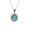 Pendentif 'Yopo' Turquoise 5,80ct/9 et Argent Massif 925/1000 - vue V1