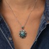 Pendentif 'Yopo' Turquoise 5,80ct/9 et Argent Massif 925/1000 - vue V2