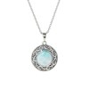 Pendentif 'Canelón' Larimar 2,53 ct et Argent Massif 925/1000 - vue V1