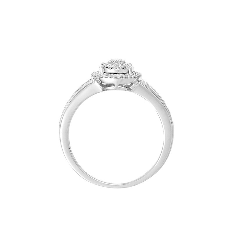 Bague ' Manon' Or blanc et Diamant - vue 2