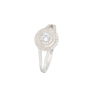 Bague 'Elora' Or blanc et Diamant