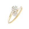Bague ' Amandine' Or jaune et Diamant - vue V1
