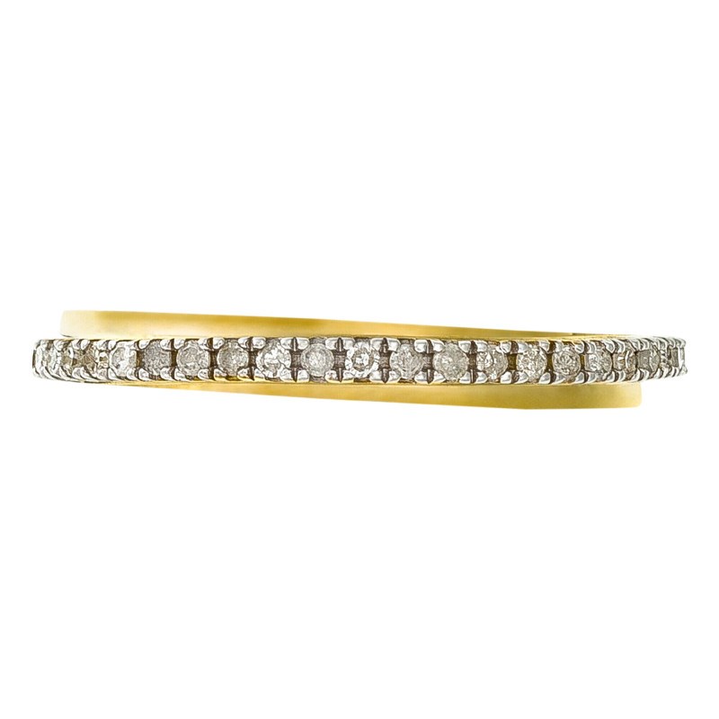 Bague ' Guillemette' Or jaune et Diamant - vue 4