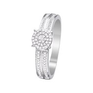 Bague ' Coline' Or blanc et Diamant