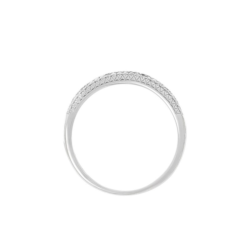 Bague ' Emma' Or blanc et Diamant - vue 4