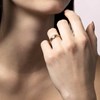 Bague ' Virginie' Or jaune et Diamant - vue V2