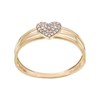 Bague ' Virginie' Or jaune et Diamant - vue V3