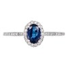 Bague 'Royal Blue Saphir' Or blanc et Diamants - vue V3