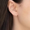 Boucles d'oreilles or jaune et oxydes de zirconium 'For Her' - vue V2