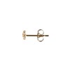 Boucles d'oreilles or jaune et oxydes de zirconium 'For Her' - vue V3