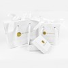 Boucles d'oreilles or jaune et oxydes de zirconium 'For Her' - vue V4