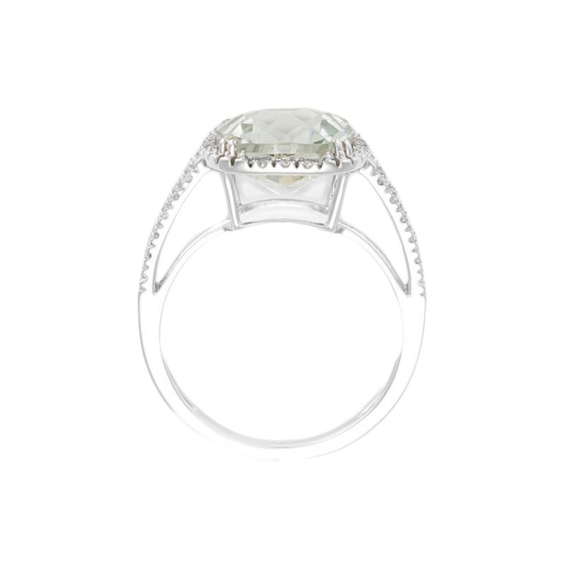 Bague 'Bienveillante' Or blanc et Améthyste - vue 4