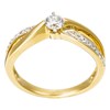 Bague 'Affection Majestueuse' Or jaune et Diamant - vue V3