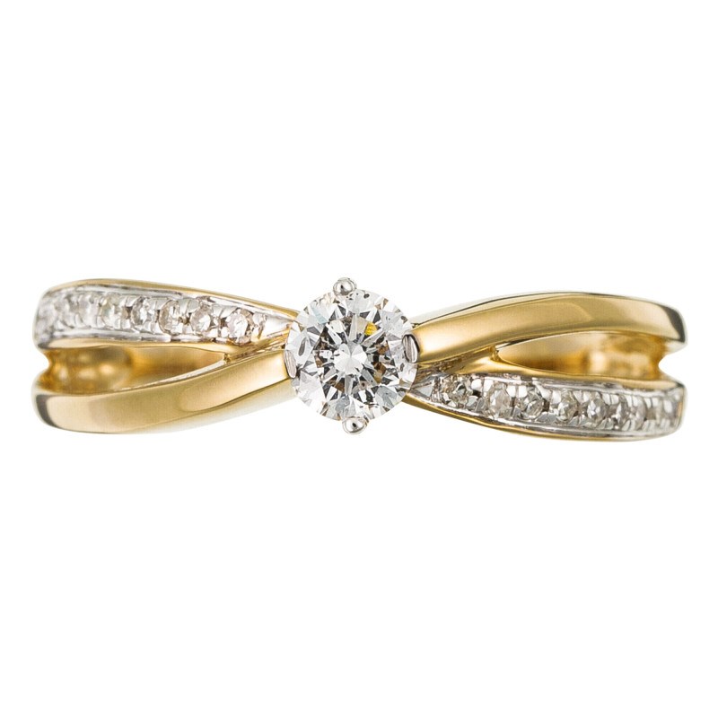 Bague 'Affection Majestueuse' Or jaune et Diamant - vue 5