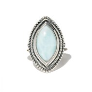 Bague 'Helecho' Larimar 2,93 et Argent Massif 925/1000