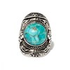 Bague 'Anís' Turquoise 4,50ct et Argent Massif 925/1000 - vue V1