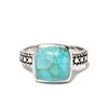 Bague 'Caña' Turquoise 2,70ct et Argent Massif 925/1000 - vue V1