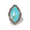 Bague 'Limón' Turquoise 8,79ct et Argent Massif 925/1000 - vue V1