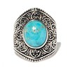 Bague 'Guayaba' Turquoise 2,55ct et Argent Massif 925/1000 - vue V1