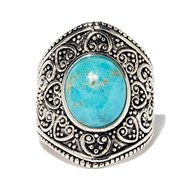 Bague 'Guayaba' Turquoise 2,55ct et Argent Massif 925/1000