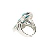 Bague 'Laurel' Turquoise 5,53ct/3 et Argent Massif 925/1000 - vue V3