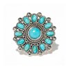 Bague 'Jacaranda' Turquoise 2,67ct/13 et Argent Massif 925/1000 - vue V1