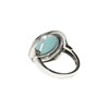 Bague 'Guayacán' Larimar et 4,66ct et Argent Massif 925/1000 - vue V3