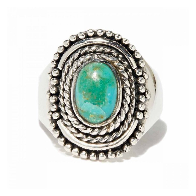 Bague 'Espadaña' Turquoise 0,29ct et Argent Massif 925/1000