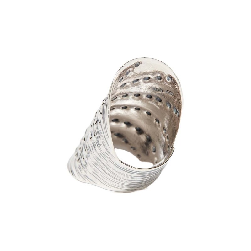 Bague 'Morera' Argent Massif 925/1000 - vue 3