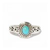 Bague 'Damiana' Turquoise 0,10ct et Argent Massif 925/1000 - vue V1