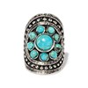 Bague 'Cidrón' Turquoise 2,70ct et Argent Massif 925/1000 - vue V1