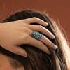 Bague 'Puxam Turquoise' Argent 925 - vue V2