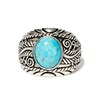 Bague 'Lantana' Turquoise 3,24ct et Argent Massif 925/1000 - vue V1