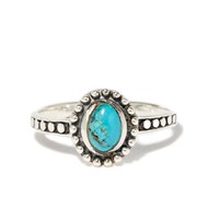 Bague 'Coriandro' Turquoise 0,10ct et Argent Massif 925/1000