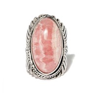 Bague 'Rosa' Rhodochrosite 14,40ct et Argent Massif 925/1000