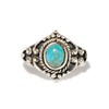 Bague 'Chirimoya' Turquoise 0,15 et Argent Massif 925/1000 - vue V1