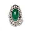 Bague 'Tuna' Malachite 6,30ct et Argent Massif 925/1000 - vue V1