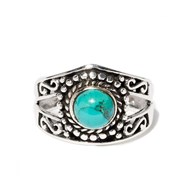 Bague 'Cosmo' Turquoise 0,18ct et Argent Massif 925/1000