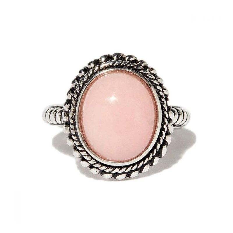 Bague 'Totora' Opale rose 2,70ct et Argent Massif 925/1000