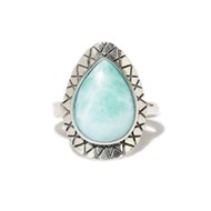 Bague 'Granado' Larimar 3,48ct et Argent Massif 925/1000