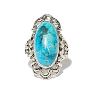 Bague 'Gladiolo' Turquoise 7,57ct et Argent Massif 925/1000